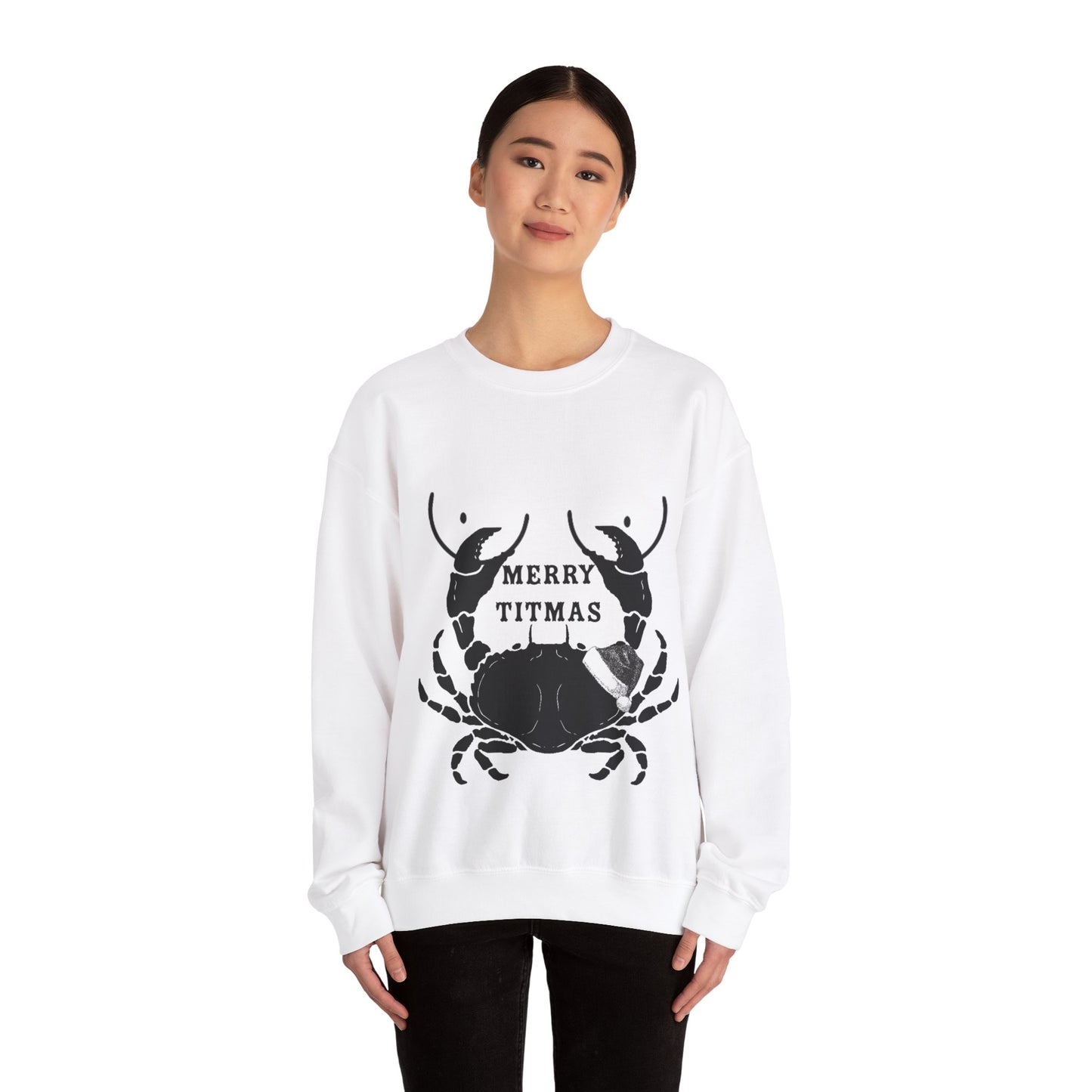 Unisex Heavy Blend Funny Christmas Crewneck Sweatshirt. Funny Sweater. Christmas Sweater. Stocking Stuffer. Fishing Gear. Christmas Clothes