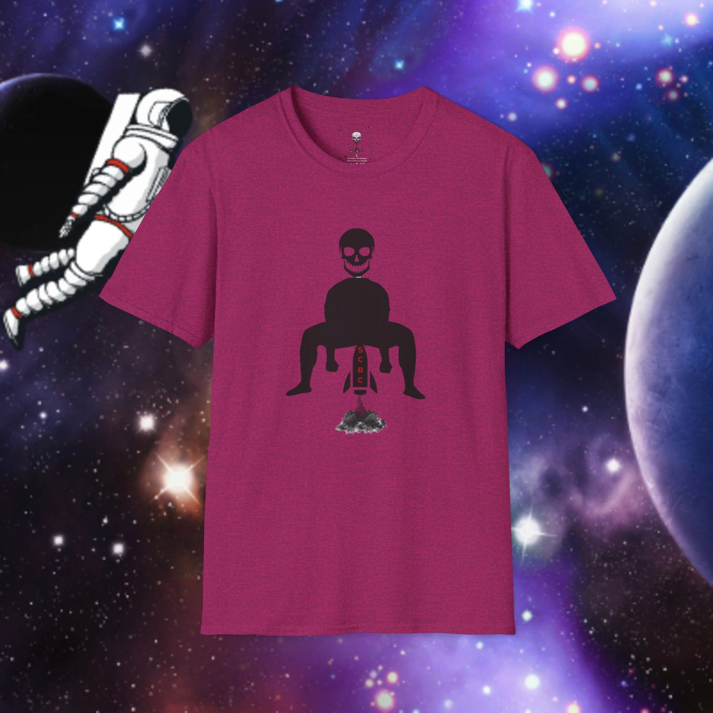 Unisex SCBC "Blast-Off" Soft-style T-Shirt. Graphic T-Shirt, Streetwear, Branded T-Shirt, Original Design, Unisex T-Shirt, Birthday Gift.