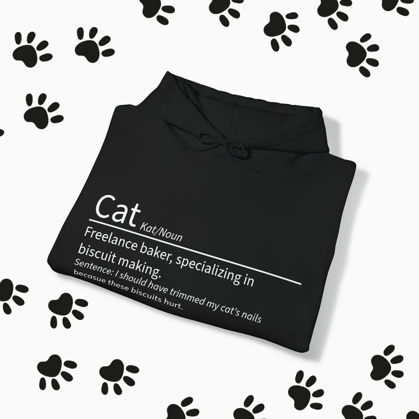 Unisex "Cat Definition" Heavy Blend™ Hooded Sweatshirt. Hoodie. Hooded Sweatshirt. Sweater. Streetwear. Cat Lover. Cat Dad. Animal Lover.