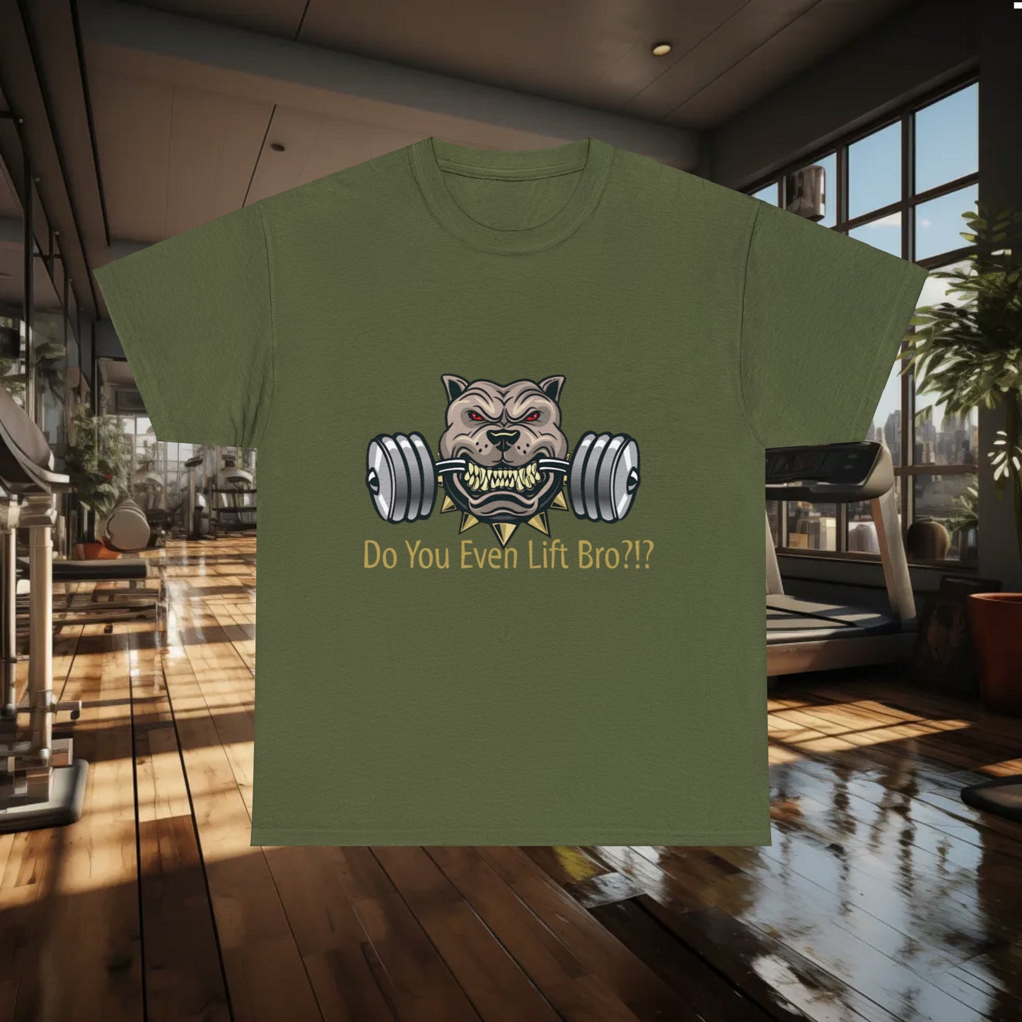 Unisex "Power Lifter"Heavy Cotton Tee. Gym Shirt. Workout Clothes. Unisex. Dog Lover. Pitfall. Animal Lover. Birthday Gift