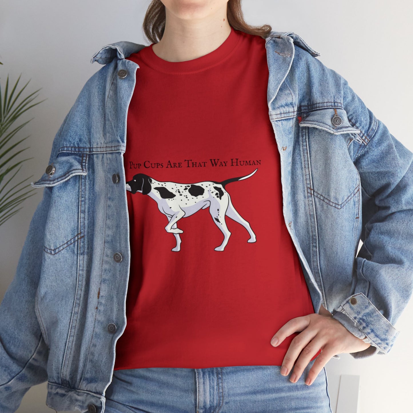 Unisex "Pup Cup" Heavy Cotton Tee. Unisex, Dog Lover, Dog Mom, Dog Dad, Birthday Gift, Funny Shirt, Gift For Dog Owner.