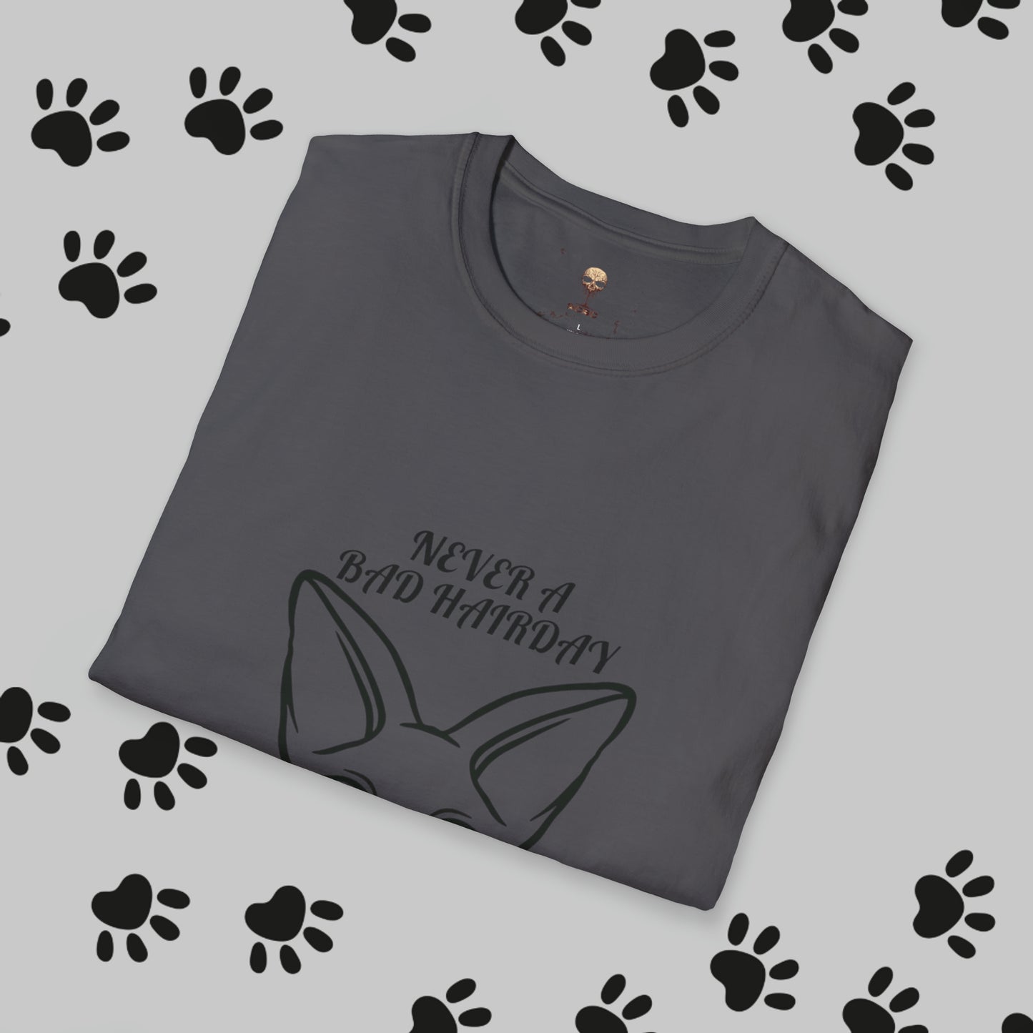 Unisex "Sphinx Cat Hair Day" Soft-style T-Shirt. Cat Shirt, Animal Lover, Cat Mom, Cat Dad. Unisex, Streetwear, Gift For Cat, Cat Lady.