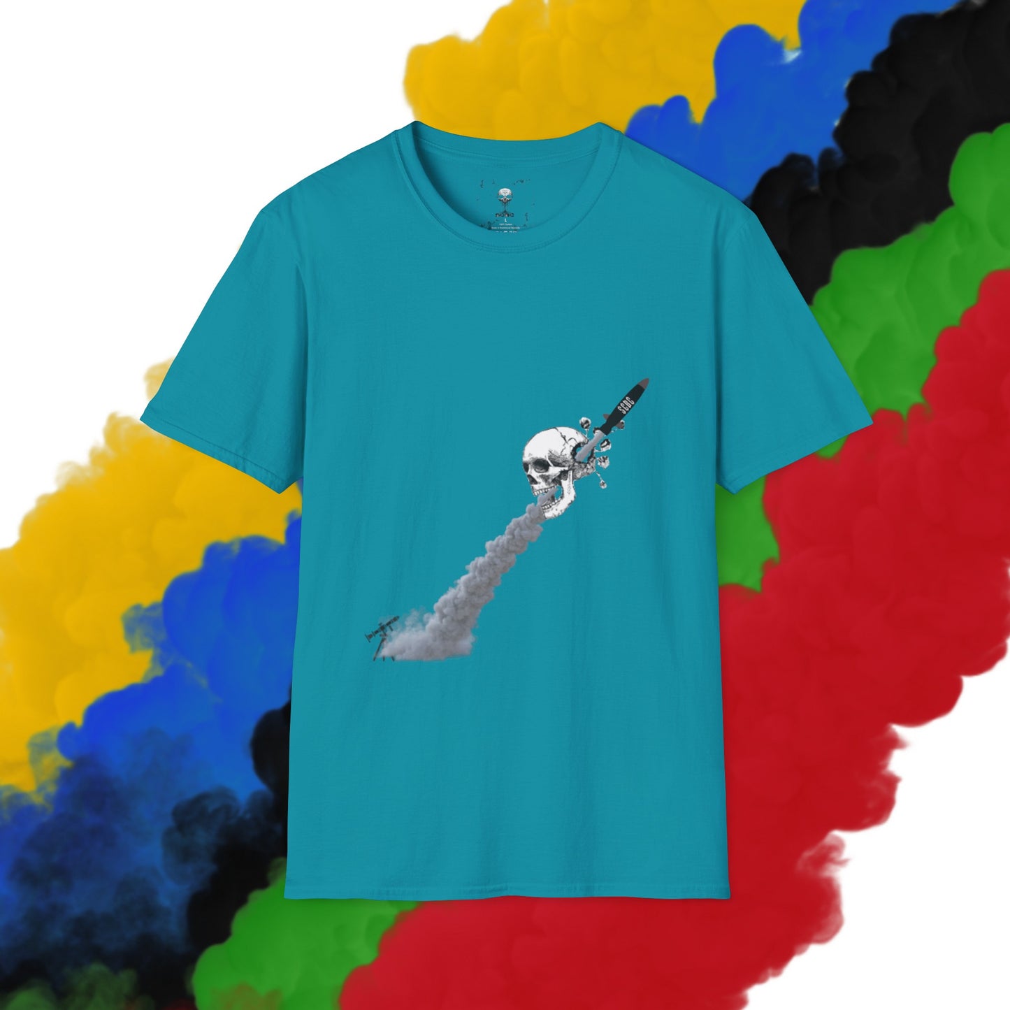 Unisex "Skull Invasion"  Soft-style T-Shirt. Graphic T-Shirt, Streetwear, Branded T-Shirt, Original Design, Unisex T-Shirt, Birthday Gift