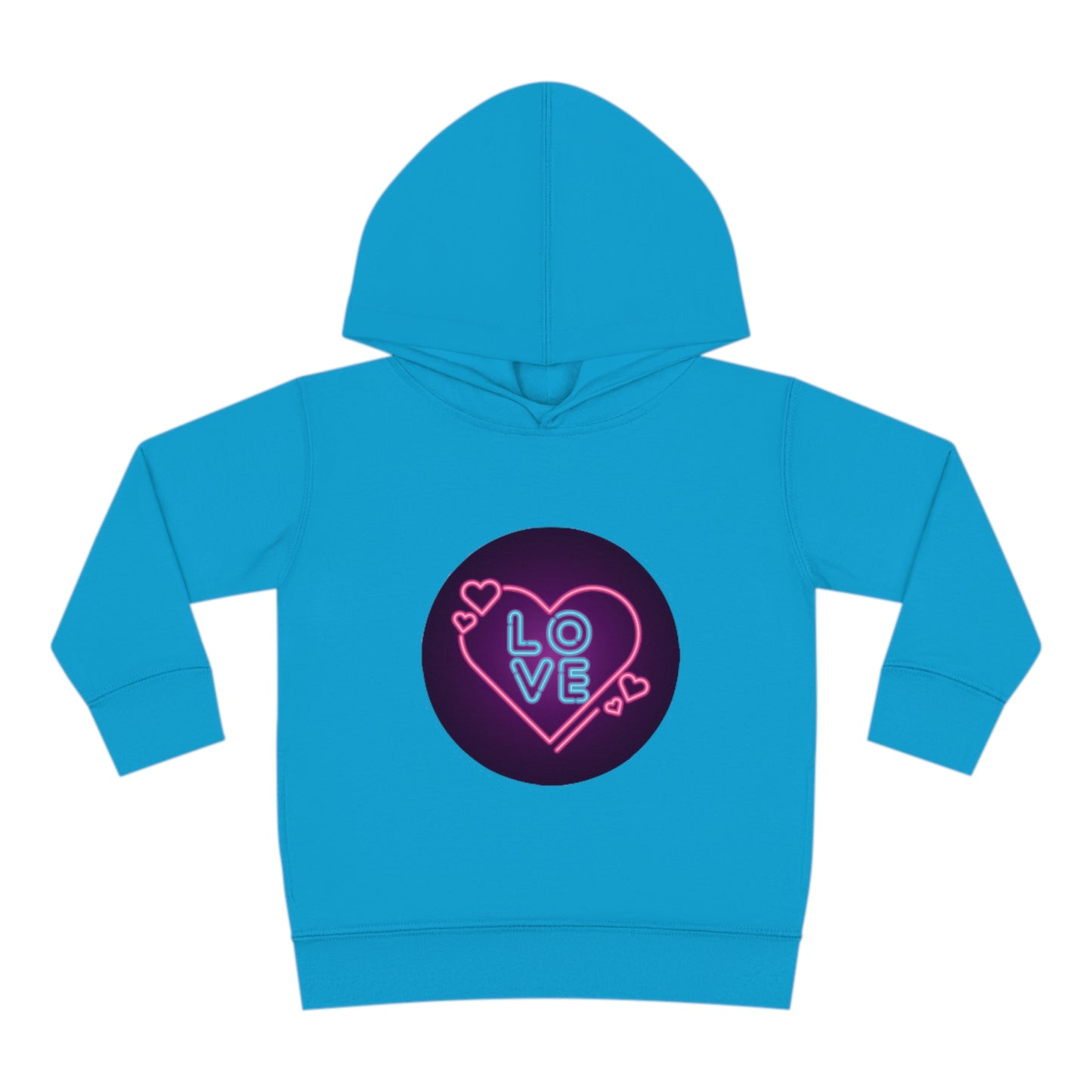 Toddler "Love Hearts"  Pullover Fleece Hoodie. Hoodie.Kids Clothes. Valentines Day. School Clothes. Pastel Colors. Gift for Kids