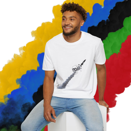 Unisex "Skull Invasion"  Soft-style T-Shirt. Graphic T-Shirt, Streetwear, Branded T-Shirt, Original Design, Unisex T-Shirt, Birthday Gift