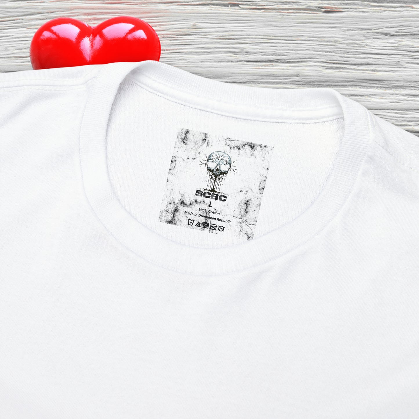 Unisex "Blushing Heart"  SCBC Heavy Cotton Tee. Graphic T-Shirt, T-Shirt, Unique, Original Brand, Valentines Day, Heart, Valentines Day Gift