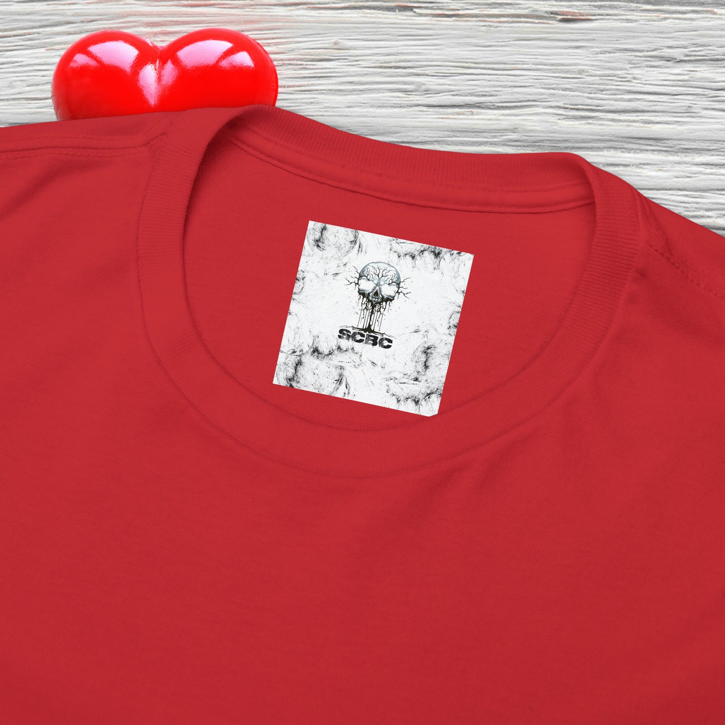 Unisex "Bashful Heart"  SCBC Cotton Tee. Graphic T-Shirt, T-Shirt, Unique, Original Brand, Valentines Day, Heart, Valentines Day Gift