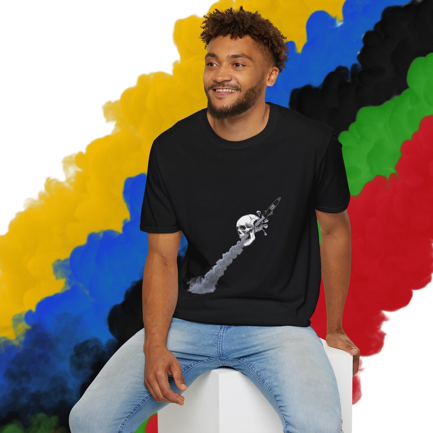 Unisex "Skull Invasion"  Soft-style T-Shirt. Graphic T-Shirt, Streetwear, Branded T-Shirt, Original Design, Unisex T-Shirt, Birthday Gift