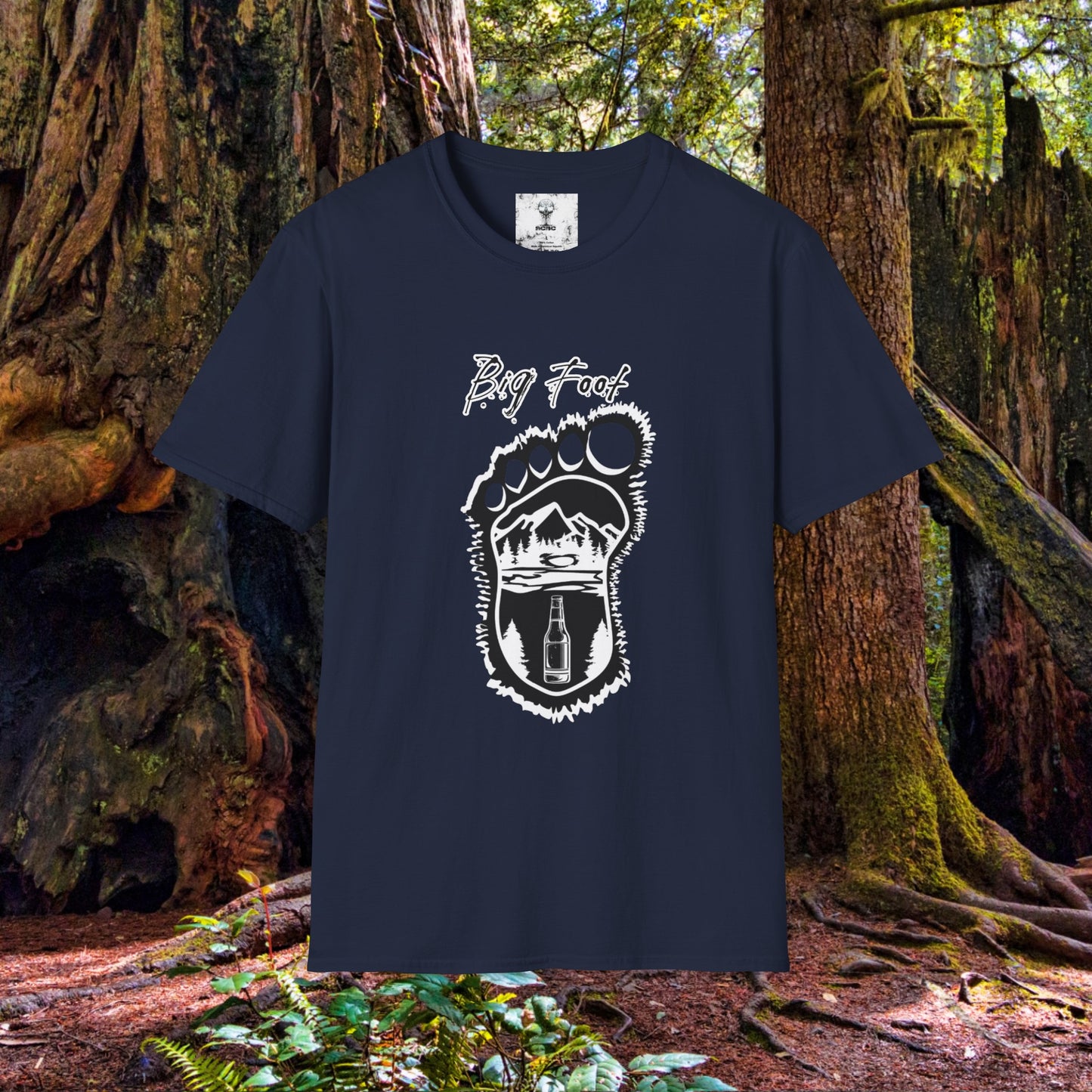 Unisex "Big Foot" Soft T-Shirt. Graphic T-Shirt, Streetwear, Branded T-Shirt, Original Design, Unisex, Adulting, Funny Shirt, Wilderness