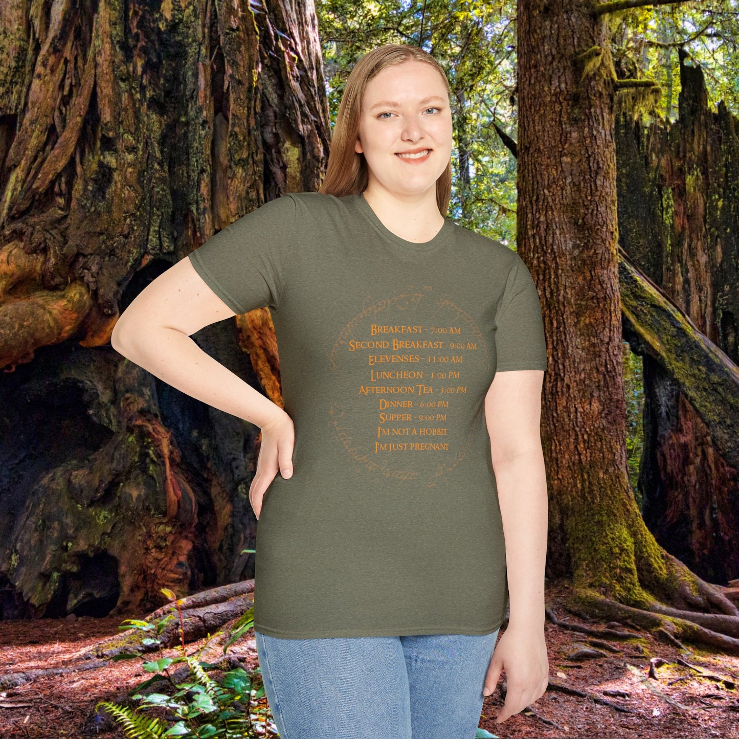 Unisex SCBC "Hungry Mama" Softstyle T-Shirt. Pregnancy Clothes. Maternity Shirt. Baby Shower Gift. Gift For Her. Graphic T-Shirt