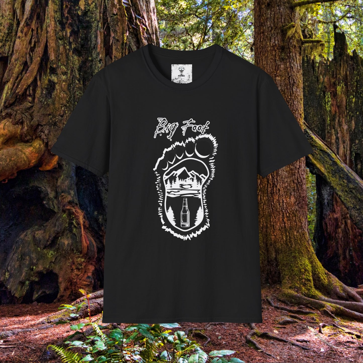 Unisex "Big Foot" Soft T-Shirt. Graphic T-Shirt, Streetwear, Branded T-Shirt, Original Design, Unisex, Adulting, Funny Shirt, Wilderness