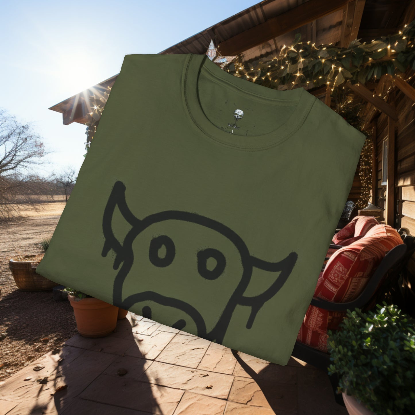 Unisex " Moo Cow" Soft Style T-Shirt.  Farmer Shirt, Cow Shirt, Gift For Animal Lovers, Unisex, Animal Rescue, Veteran, Birthday Gift.