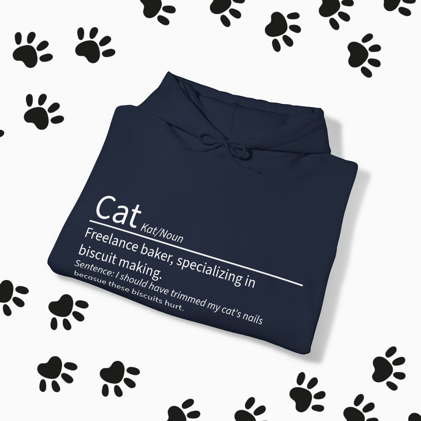 Unisex "Cat Definition" Heavy Blend™ Hooded Sweatshirt. Hoodie. Hooded Sweatshirt. Sweater. Streetwear. Cat Lover. Cat Dad. Animal Lover.