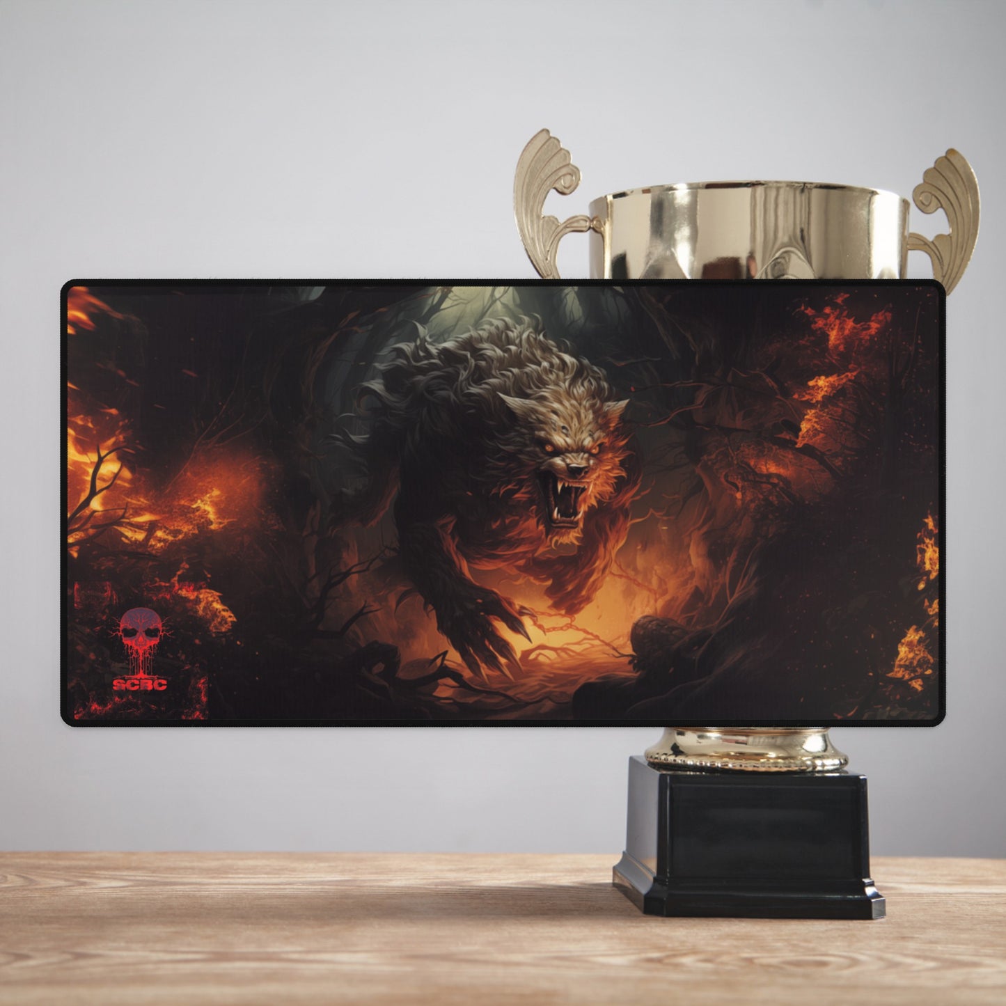 SCBC: "Burning Hunger" Play Mat. Magic The Gathering. Flesh & Blood. Yugioh. Card Game. Pokemon. Cards. Fun. Play Mat. Birthday Gift. Gift For Nerds.