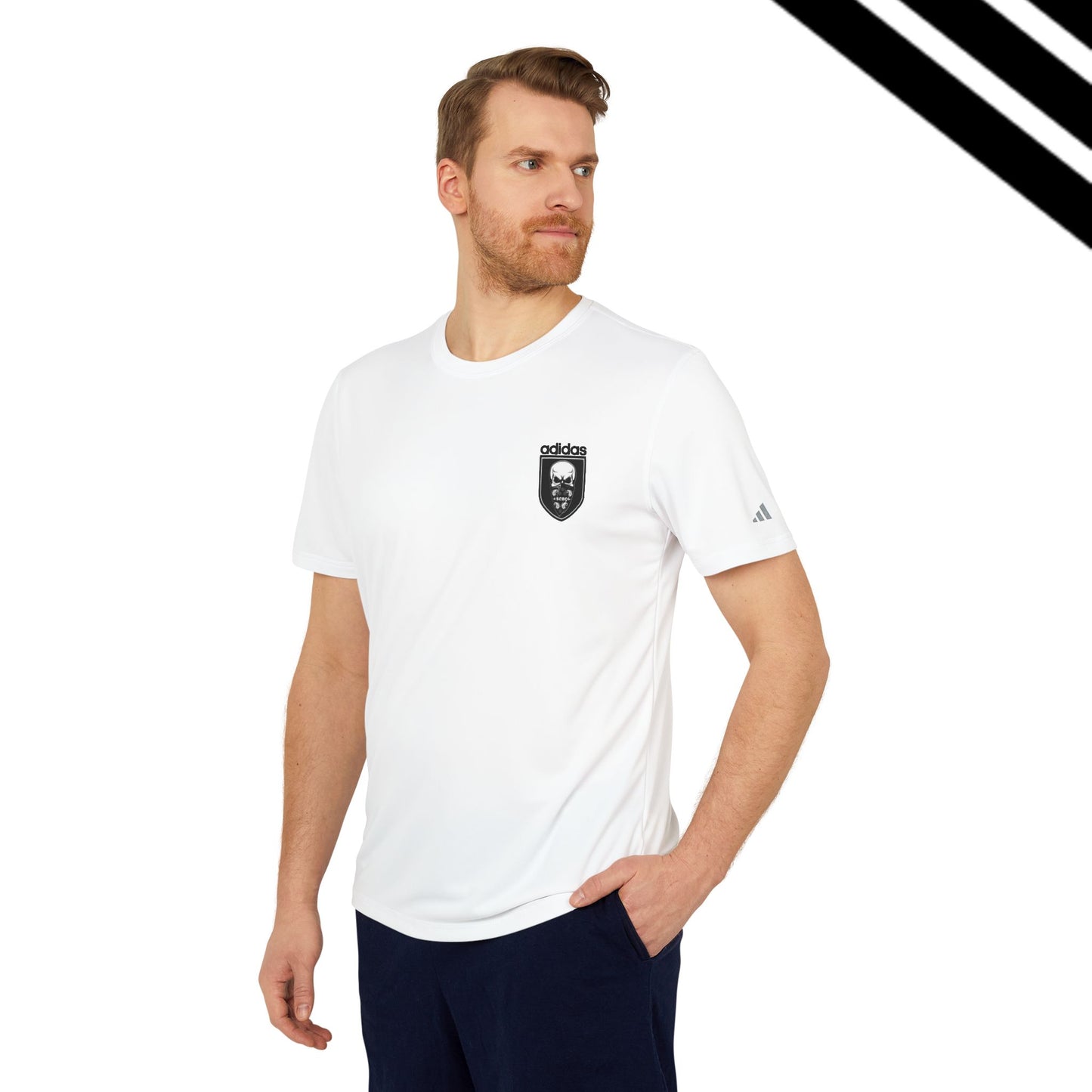 Adidas-SCBC Merge Collection. "Year 3949" Crested T-shirt. Winter Release. Adidas Shirt. Vintage Re-birth. Adidas.