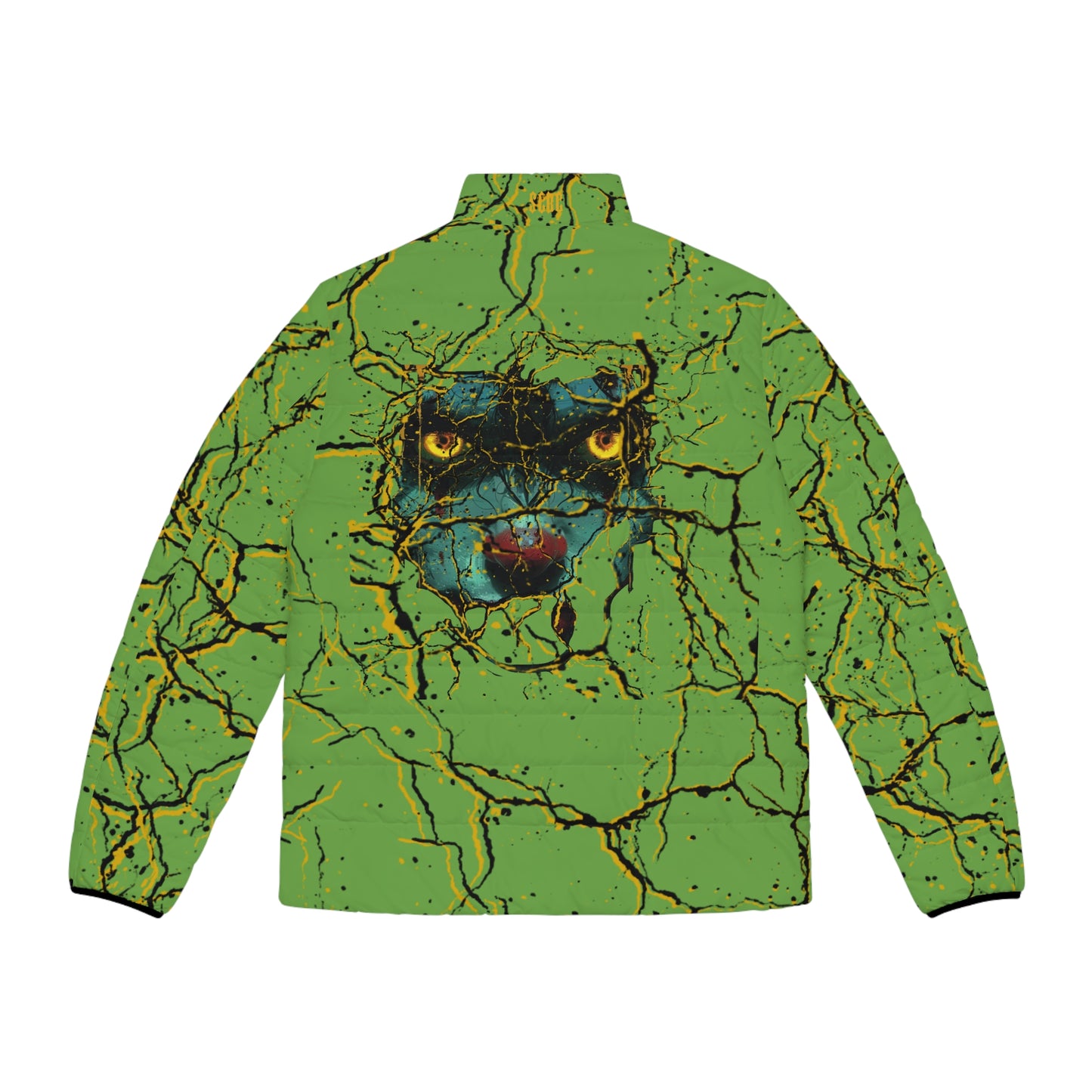 Face Crack Puffer Jacket