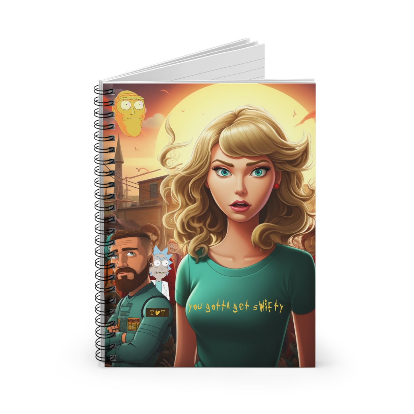 You Gotta Get "Swifty!" Matte Vertical Notebook. Taylor Swift Notebook. Rick & Morty. Taylor Swift Fan Art. Swifties. Eras Tour Notebook