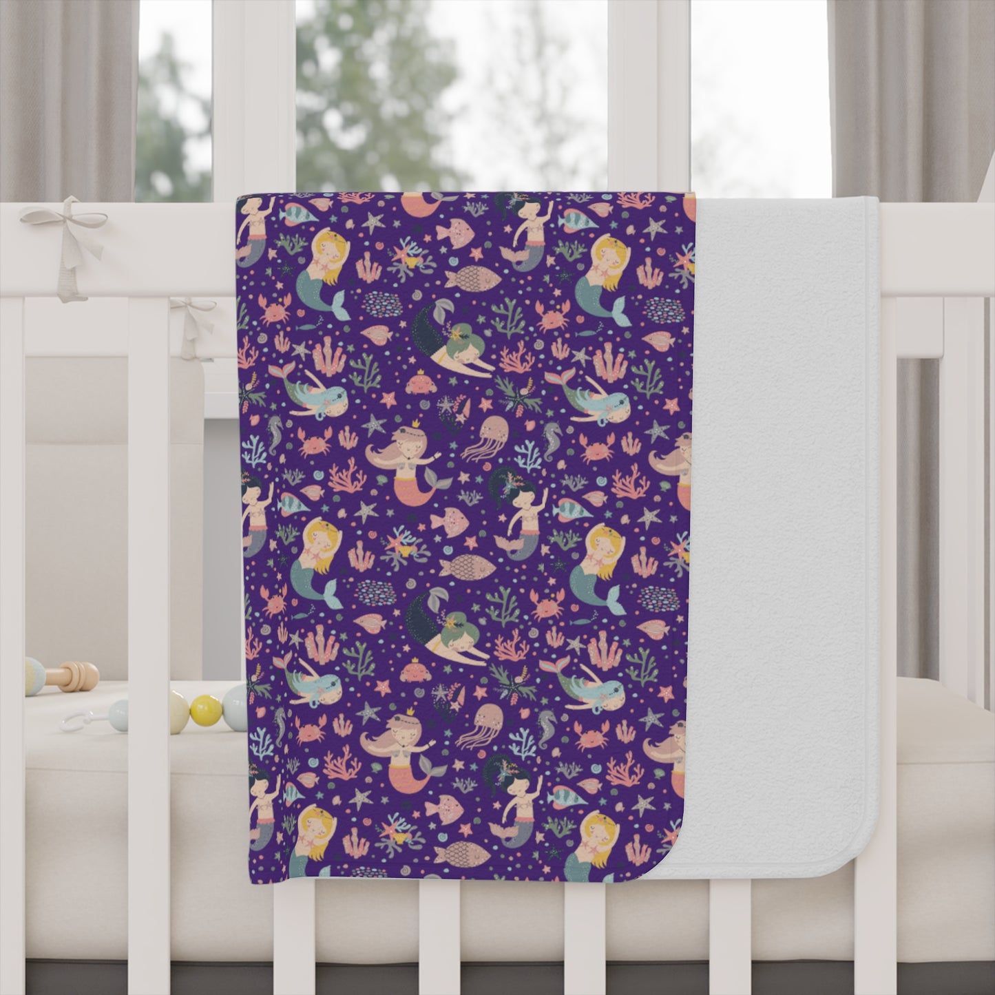 Toddler "Under Da Sea" Blanket. Swaddle Blanket. Toddler Blanket, Warm Blanket, Soft Blanket, Animal Print, Baby, Crib Accessories