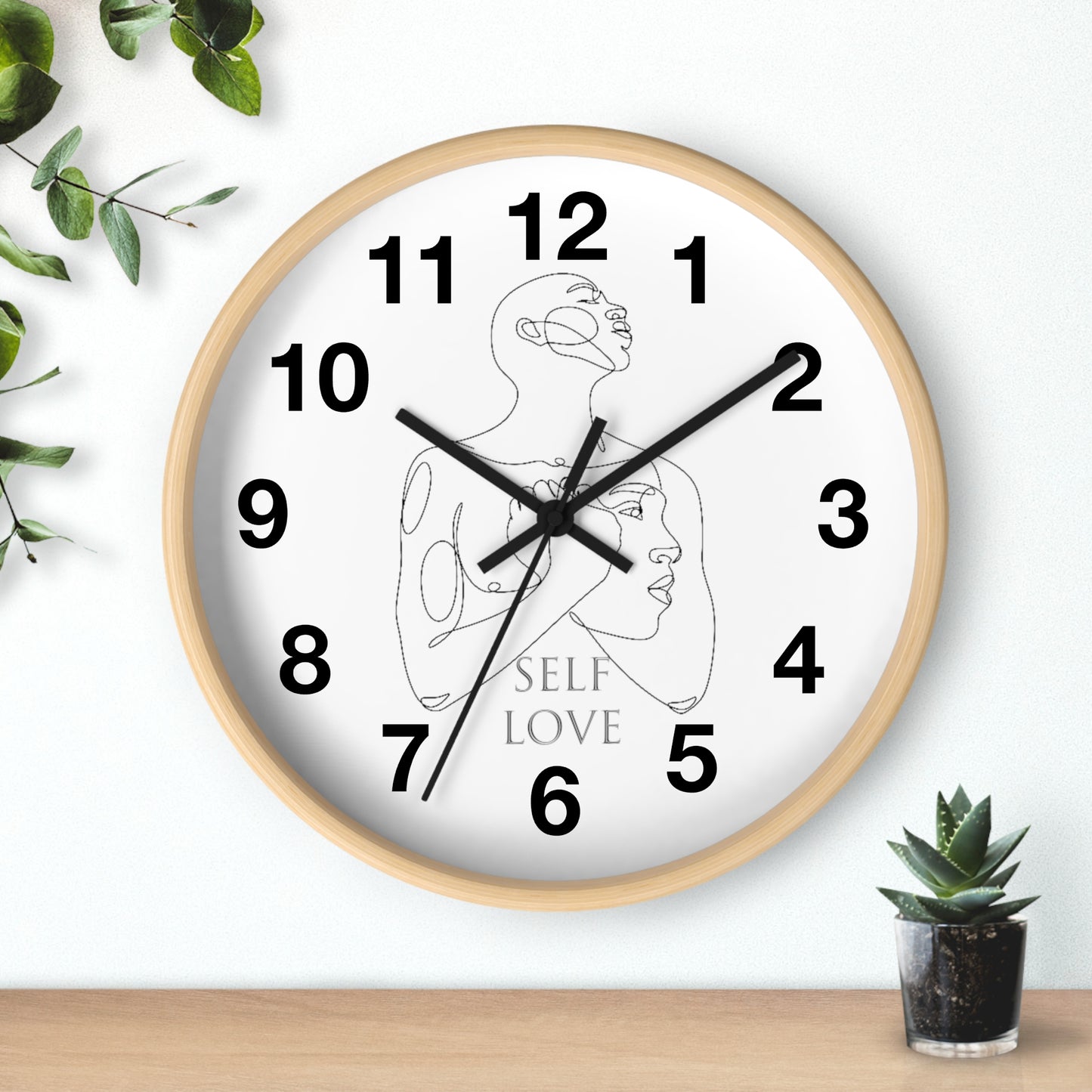 Self Love Wall Clock. Positive Affirmation. Mental Health Awareness. Home Decor. Wall Clock. Housewarming Gift. Christmas Gift Gift for Kids