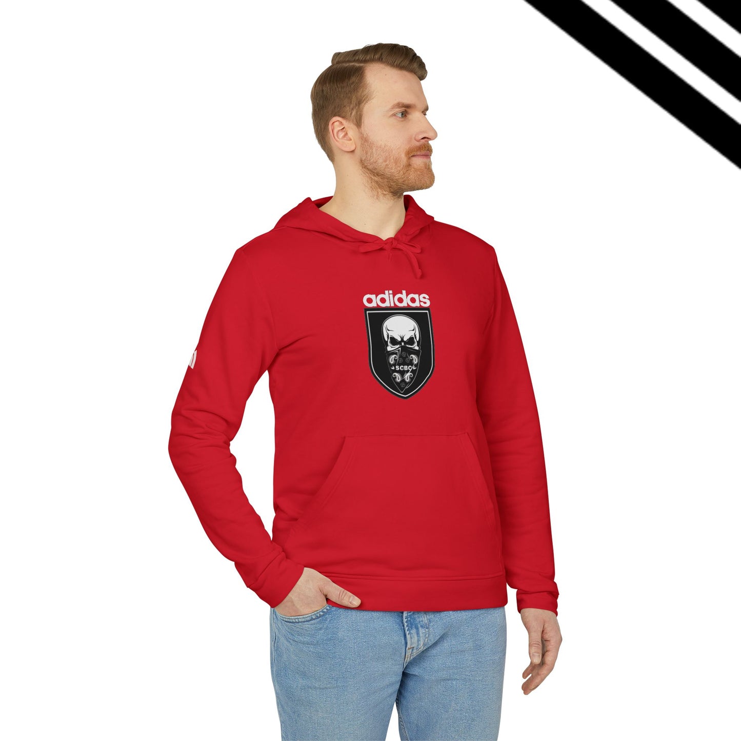 Adidas-SCBC Merge Collection. "Year 3949" Hooded Sweatshirt. Winter Release. Adidas Hoodie. Vintage Re-birth. Adidas.