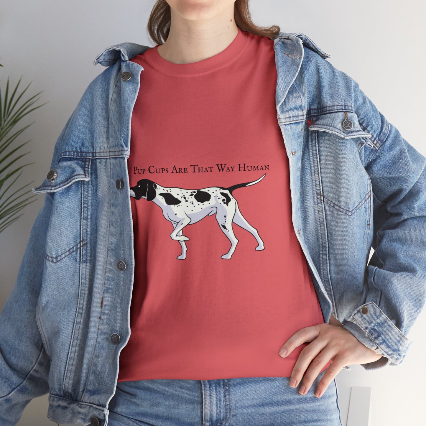 Unisex "Pup Cup" Heavy Cotton Tee. Unisex, Dog Lover, Dog Mom, Dog Dad, Birthday Gift, Funny Shirt, Gift For Dog Owner.