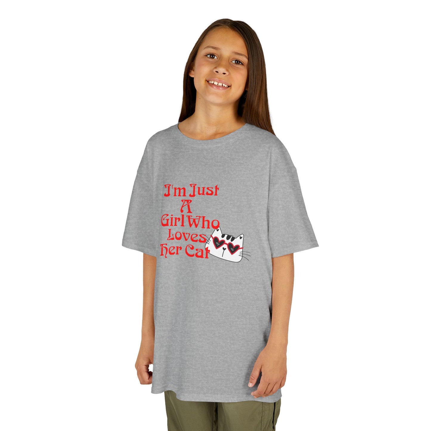 Cat Lover Kids Heavy Cotton Tee