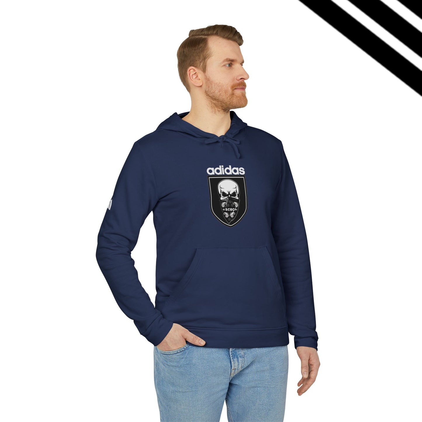 Adidas-SCBC Merge Collection. "Year 3949" Hooded Sweatshirt. Winter Release. Adidas Hoodie. Vintage Re-birth. Adidas.