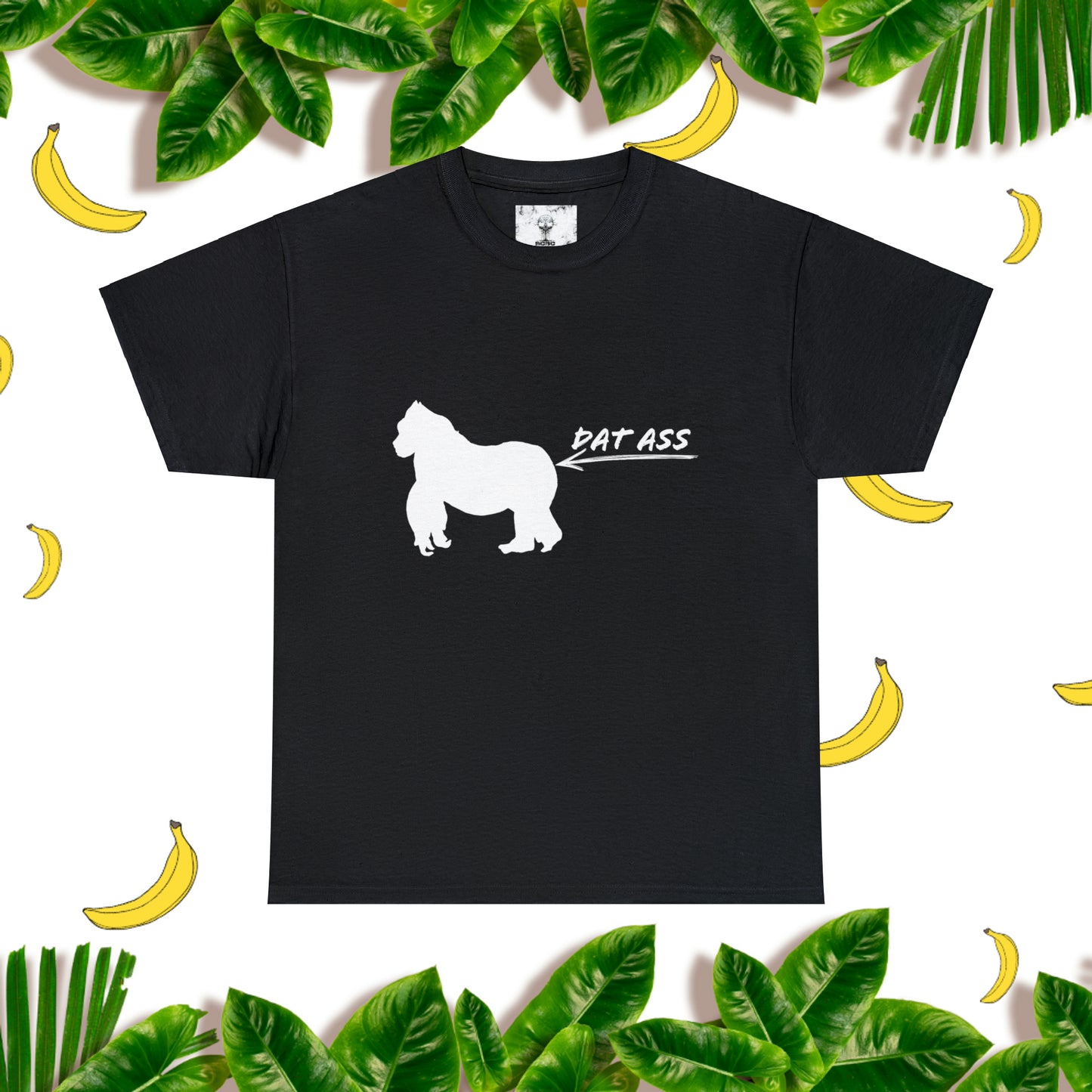 Unisex "Dat Ass" Heavy Cotton Tee. Unisex. Humorous T-Shirt. Animal Print. Gift For Animal Lover. Birthday Gift. Gift For Him. Gift For Her