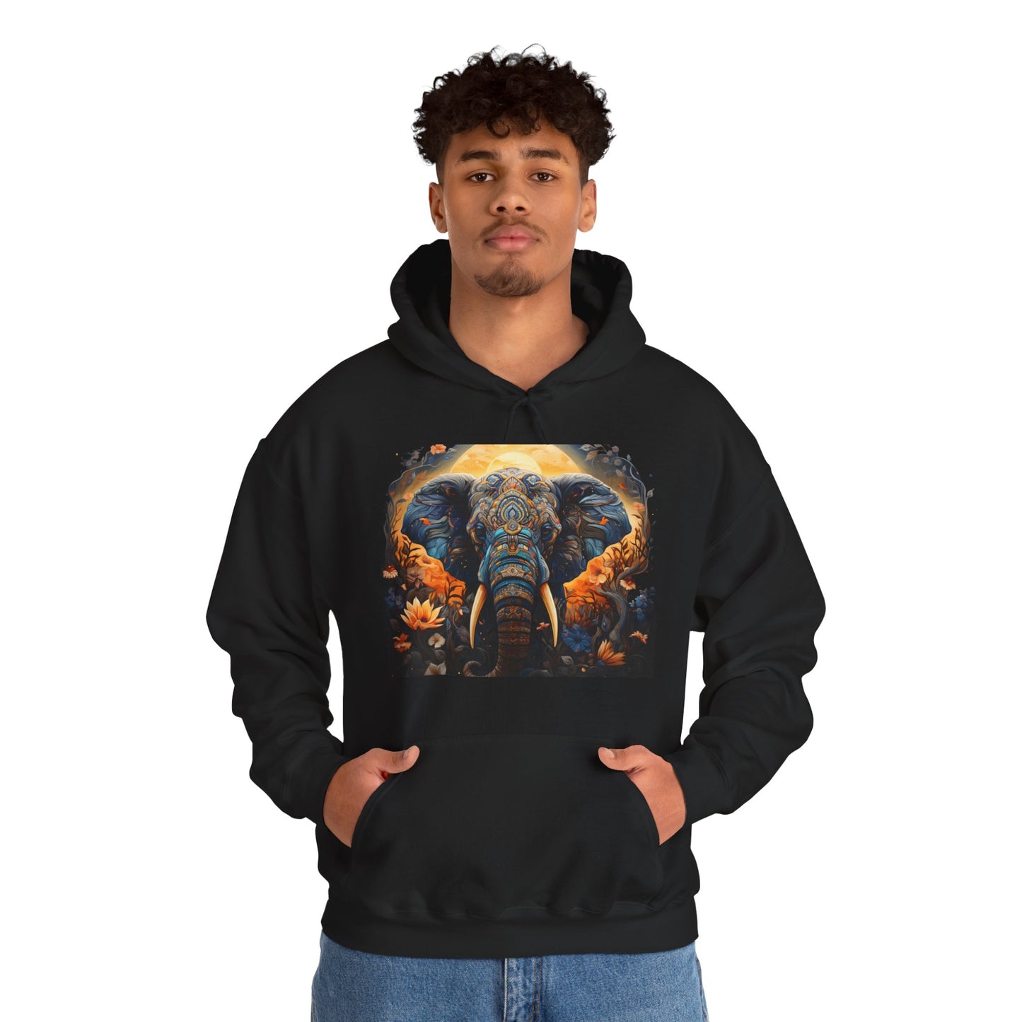 Elephant Hooded Sweatshirt
