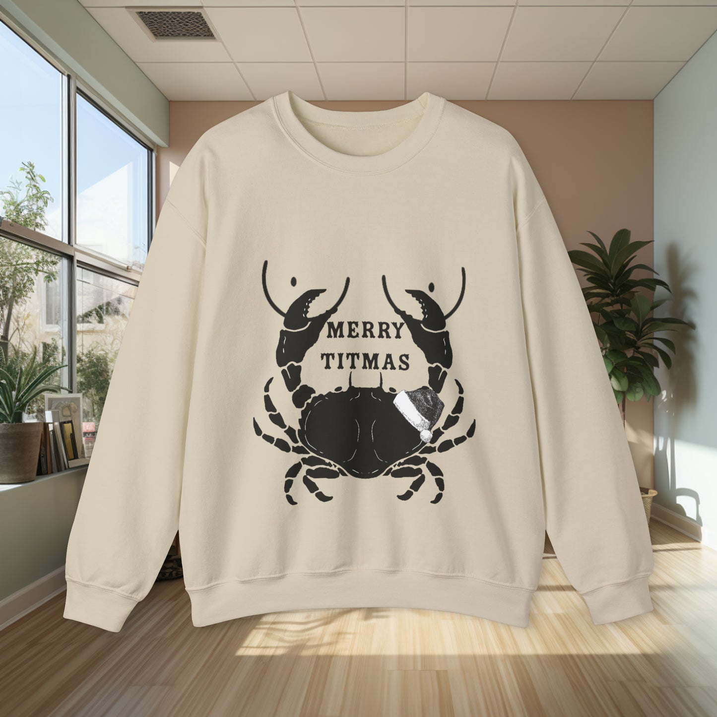 Unisex Heavy Blend Funny Christmas Crewneck Sweatshirt. Funny Sweater. Christmas Sweater. Stocking Stuffer. Fishing Gear. Christmas Clothes