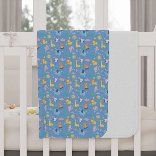 Toddler "Best Buds" Blanket. Swaddle Blanket. Toddler Blanket, Warm Blanket, Soft Blanket, Animal Print, Baby, Crib Accessories