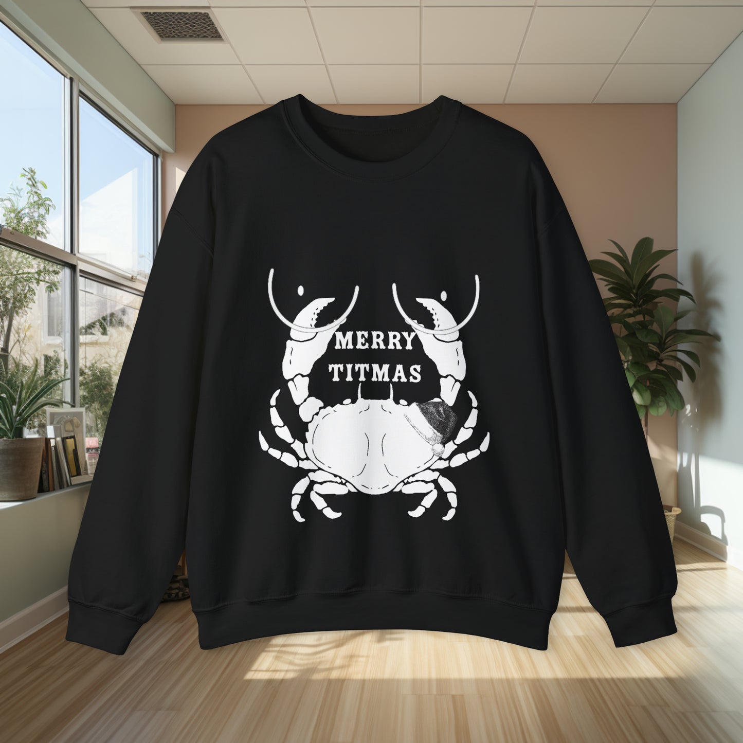 Unisex Heavy Blend Funny Christmas Crewneck Sweatshirt. Funny Sweater. Christmas Sweater. Stocking Stuffer. Fishing Gear. Christmas Clothes