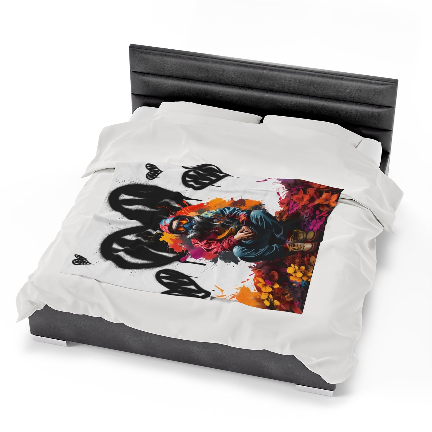 Velveteen "Hearts" Plush Blanket: Valentine's Day. Valentines Day Gift. Unisex. Hearts. Love. Birthday Gift. Gift For Him. Gift for Her.