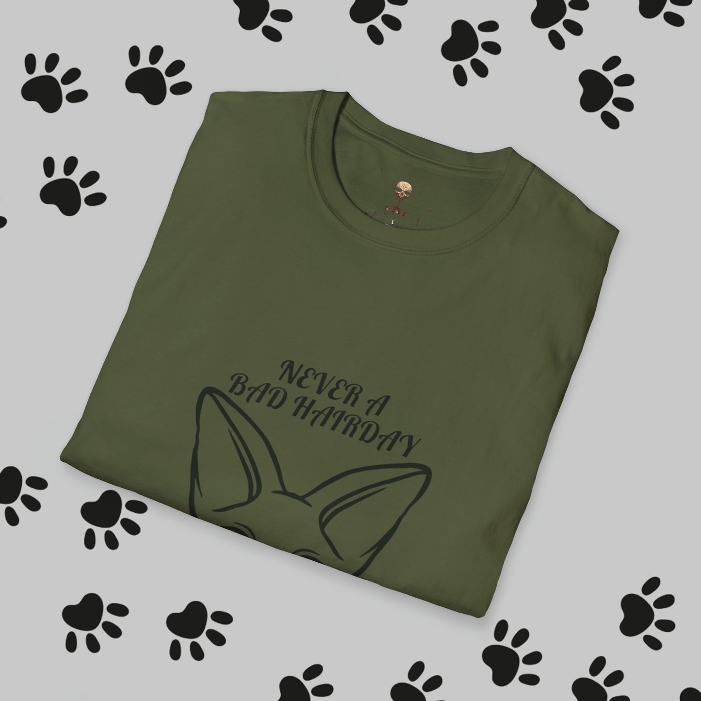 Unisex "Sphinx Cat Hair Day" Soft-style T-Shirt. Cat Shirt, Animal Lover, Cat Mom, Cat Dad. Unisex, Streetwear, Gift For Cat, Cat Lady.