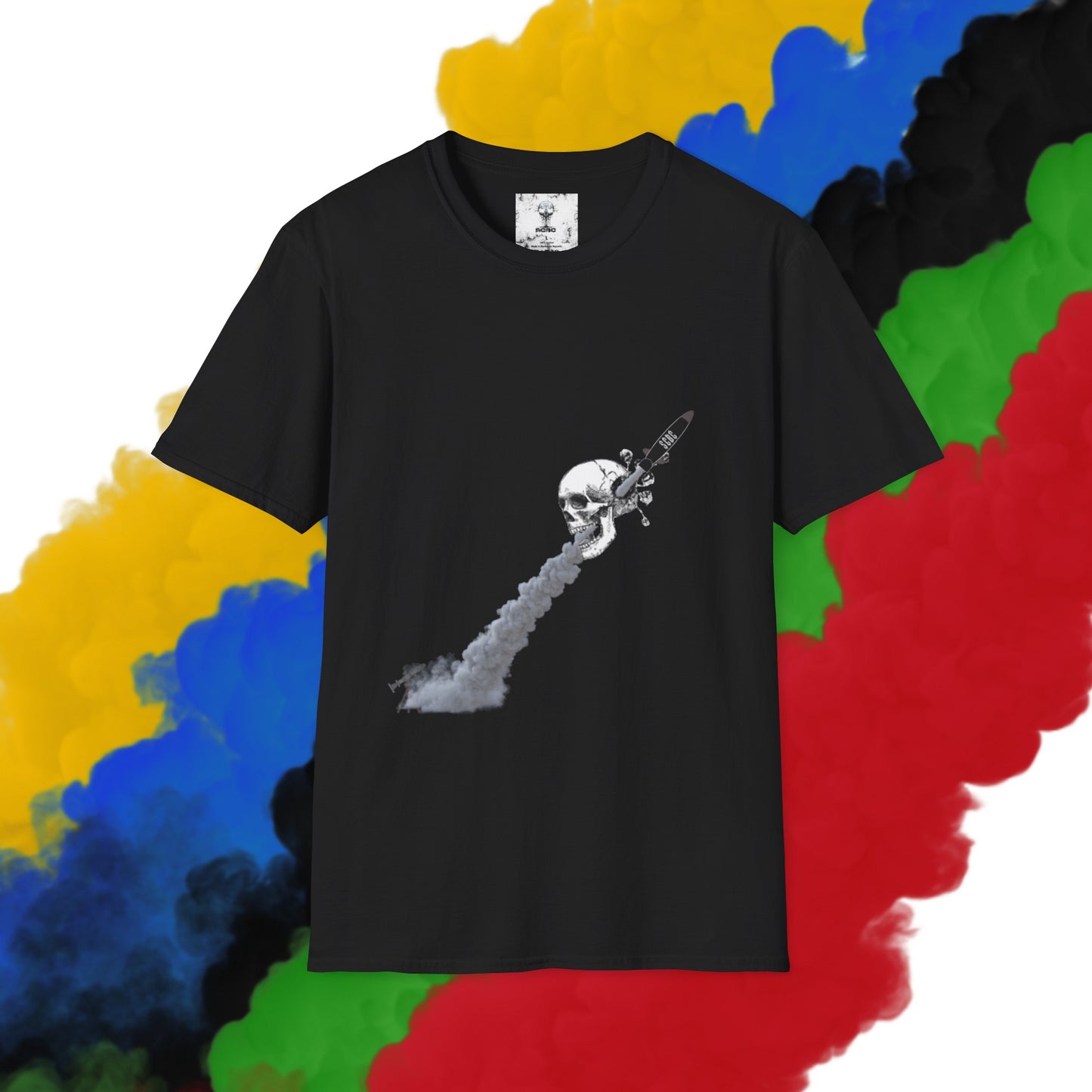 Unisex "Skull Invasion"  Soft-style T-Shirt. Graphic T-Shirt, Streetwear, Branded T-Shirt, Original Design, Unisex T-Shirt, Birthday Gift
