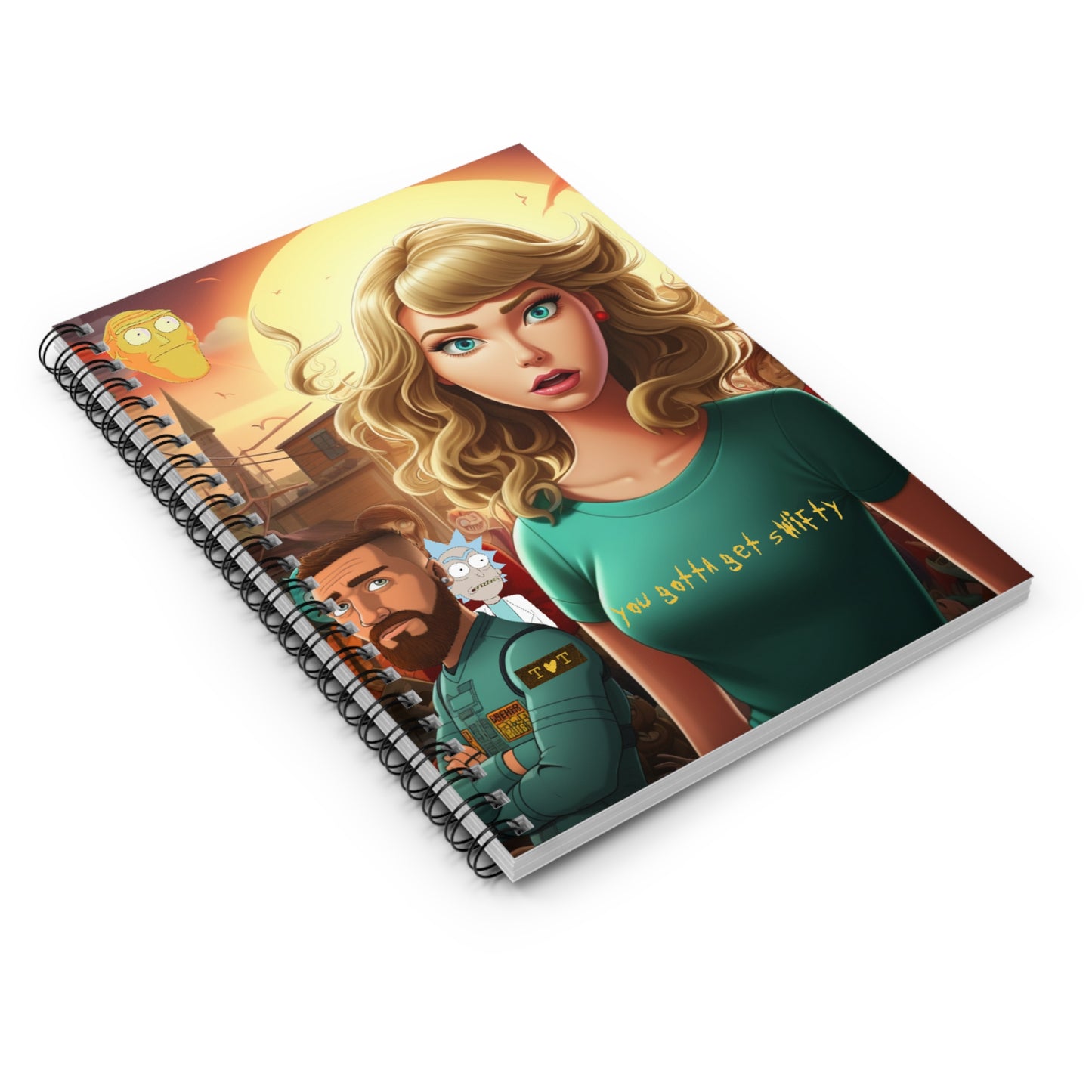 You Gotta Get "Swifty!" Matte Vertical Notebook. Taylor Swift Notebook. Rick & Morty. Taylor Swift Fan Art. Swifties. Eras Tour Notebook
