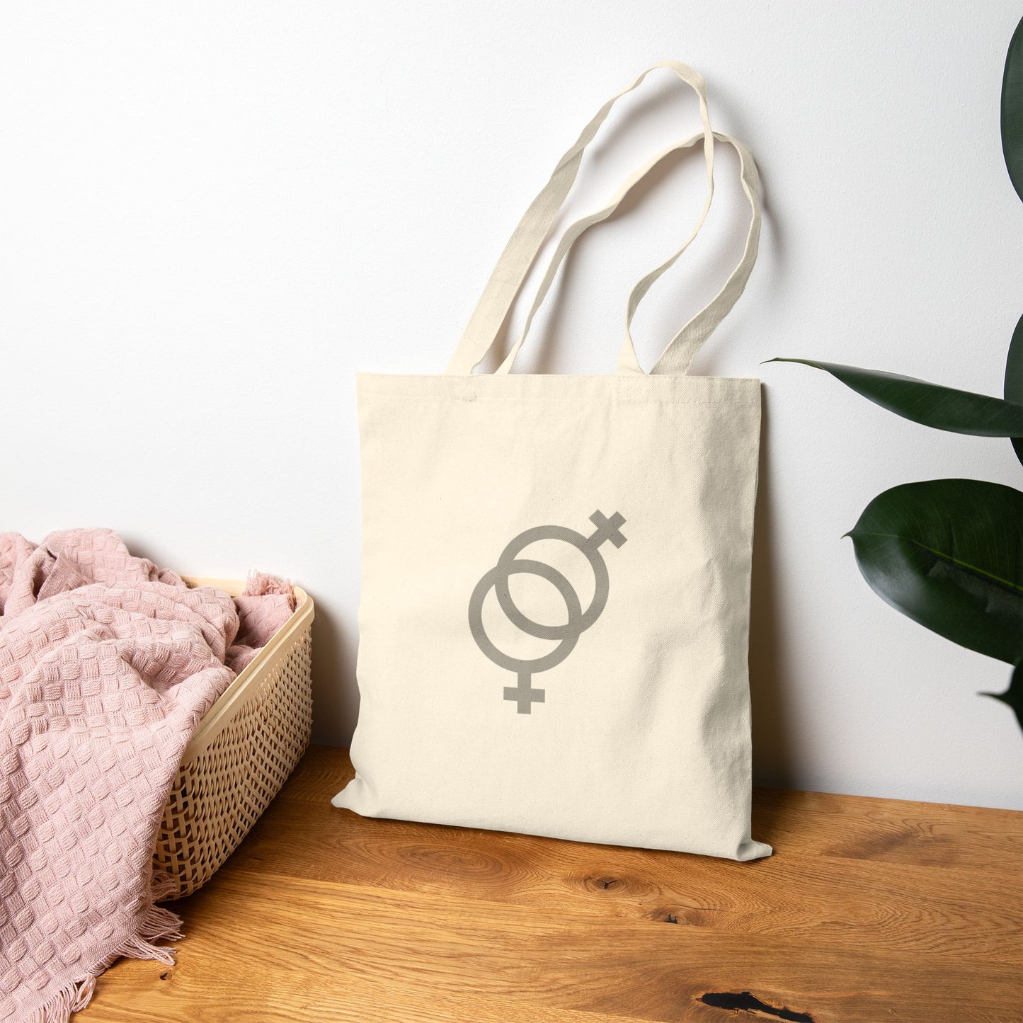 Lady Love Canvas Tote Bag