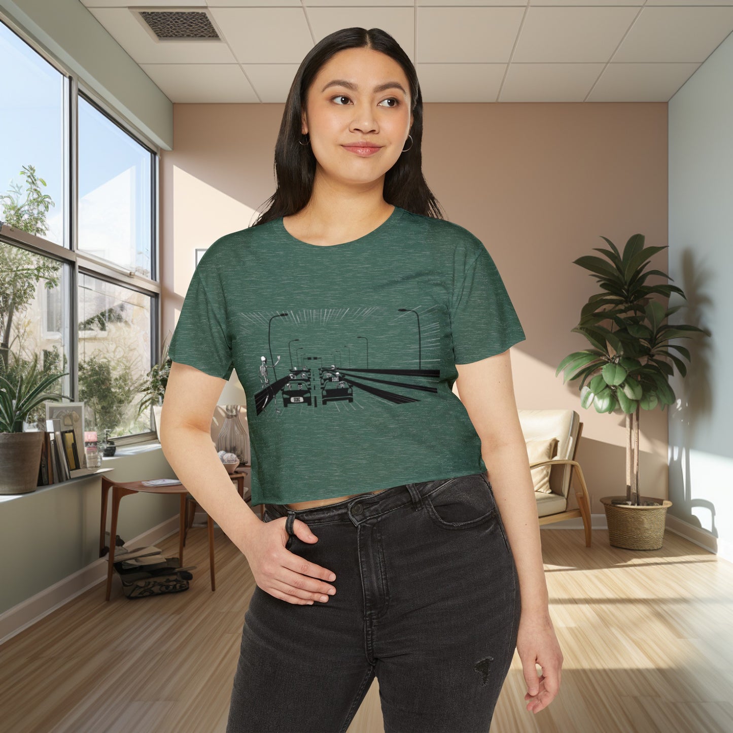 Women's "Aye Taxi" Festival Crop Top. Graphic T-Shirt, Streetwear, Branded T-Shirt, Original Design, Unisex, Crop Top, Summer Shirt, NYC