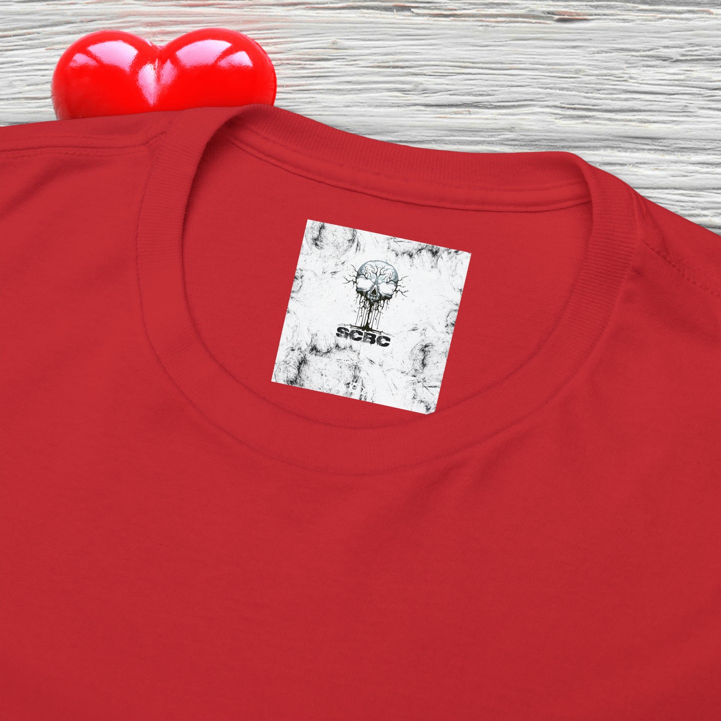 Unisex "Blushing Heart"  SCBC Heavy Cotton Tee. Graphic T-Shirt, T-Shirt, Unique, Original Brand, Valentines Day, Heart, Valentines Day Gift