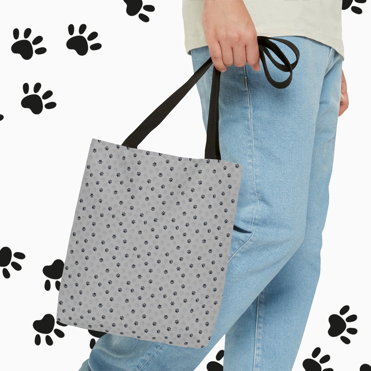 Man's Best-friend Tote Bag (AOP). Dog Tote Bag. Dog Dad, Dog Mom, Unisex. Totebag. Stylish. Birthday Gift. Gift For Animal Lover.