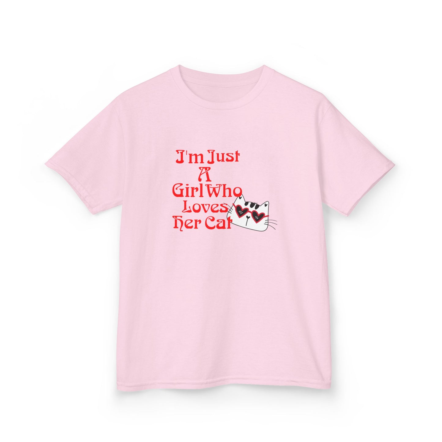 Cat Lover Kids Heavy Cotton Tee