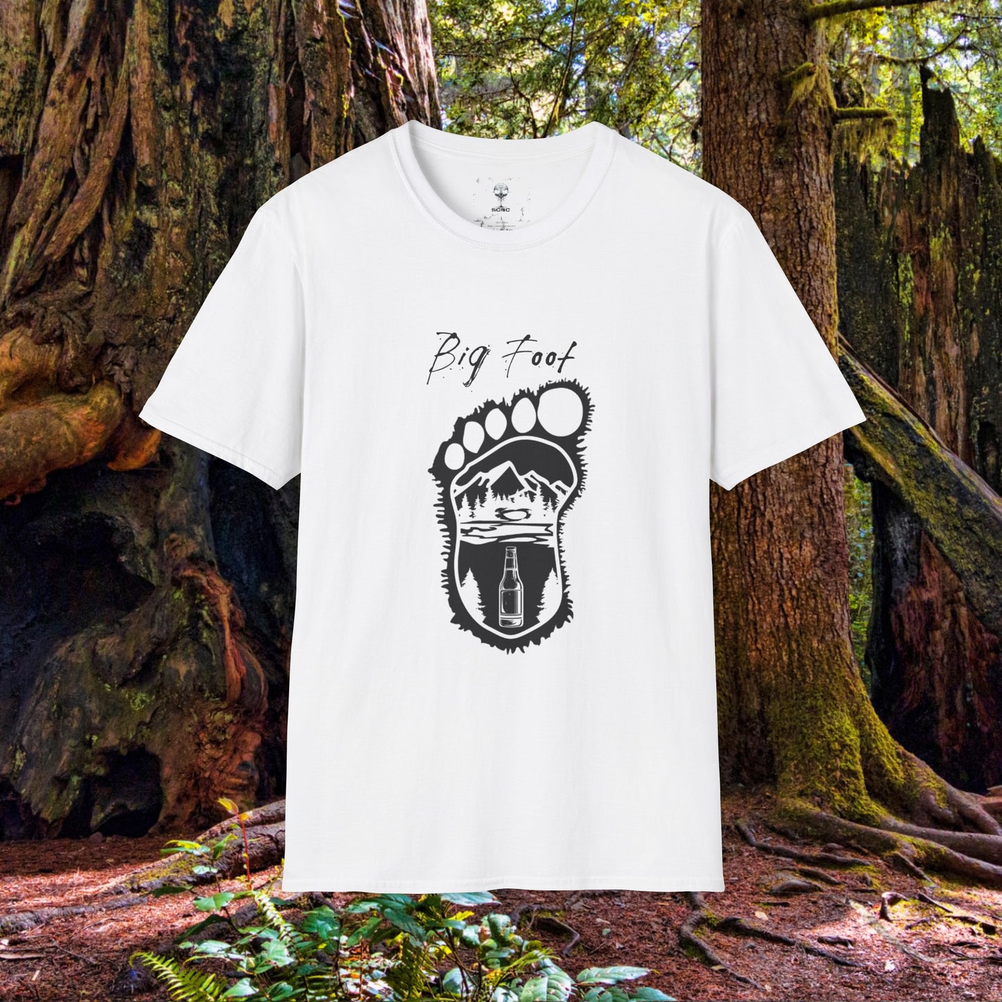 Unisex "Big Foot" Soft T-Shirt. Graphic T-Shirt, Streetwear, Branded T-Shirt, Original Design, Unisex, Adulting, Funny Shirt, Wilderness