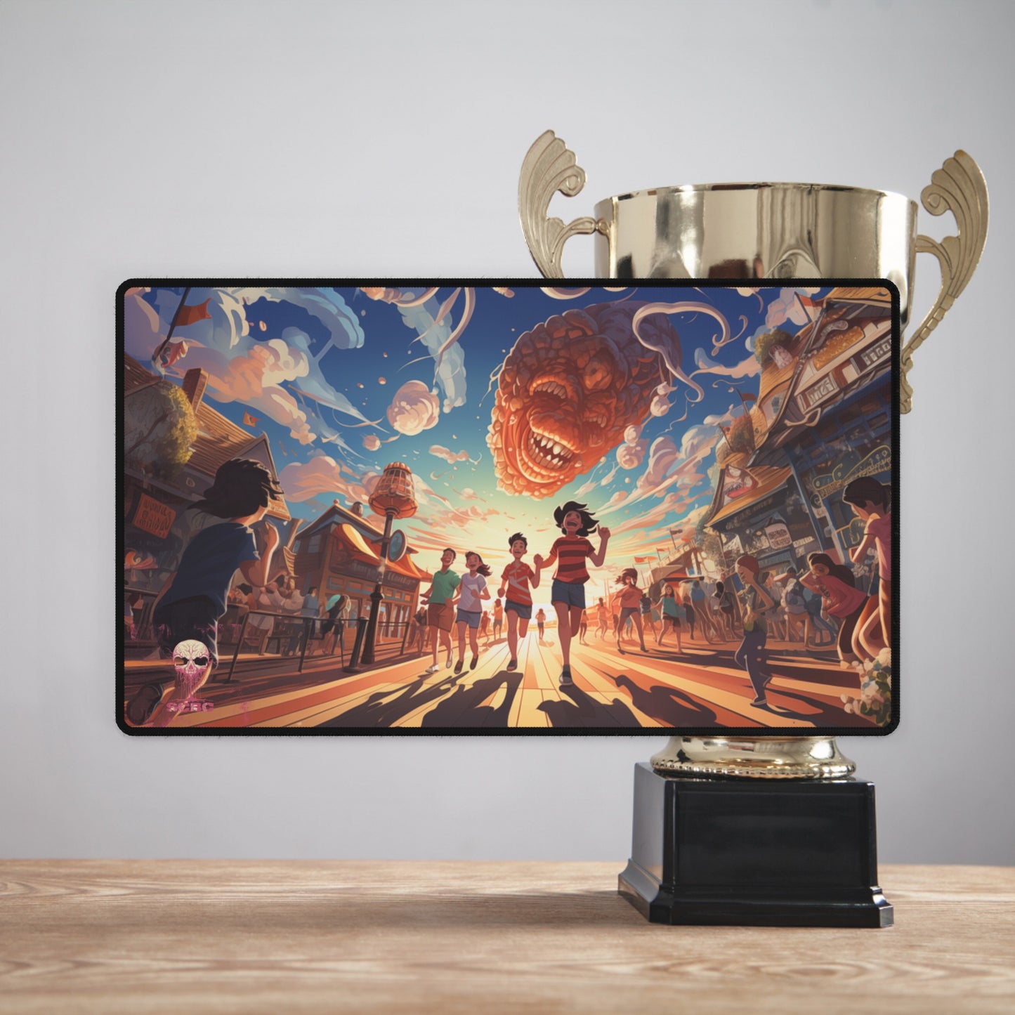 SCBC: "Invader" Play Mat. Magic The Gathering. Flesh & Blood. Yugioh. Card Game. Pokemon. Cards. Fun. Play Mat. Birthday Gift. Gift For Nerds.