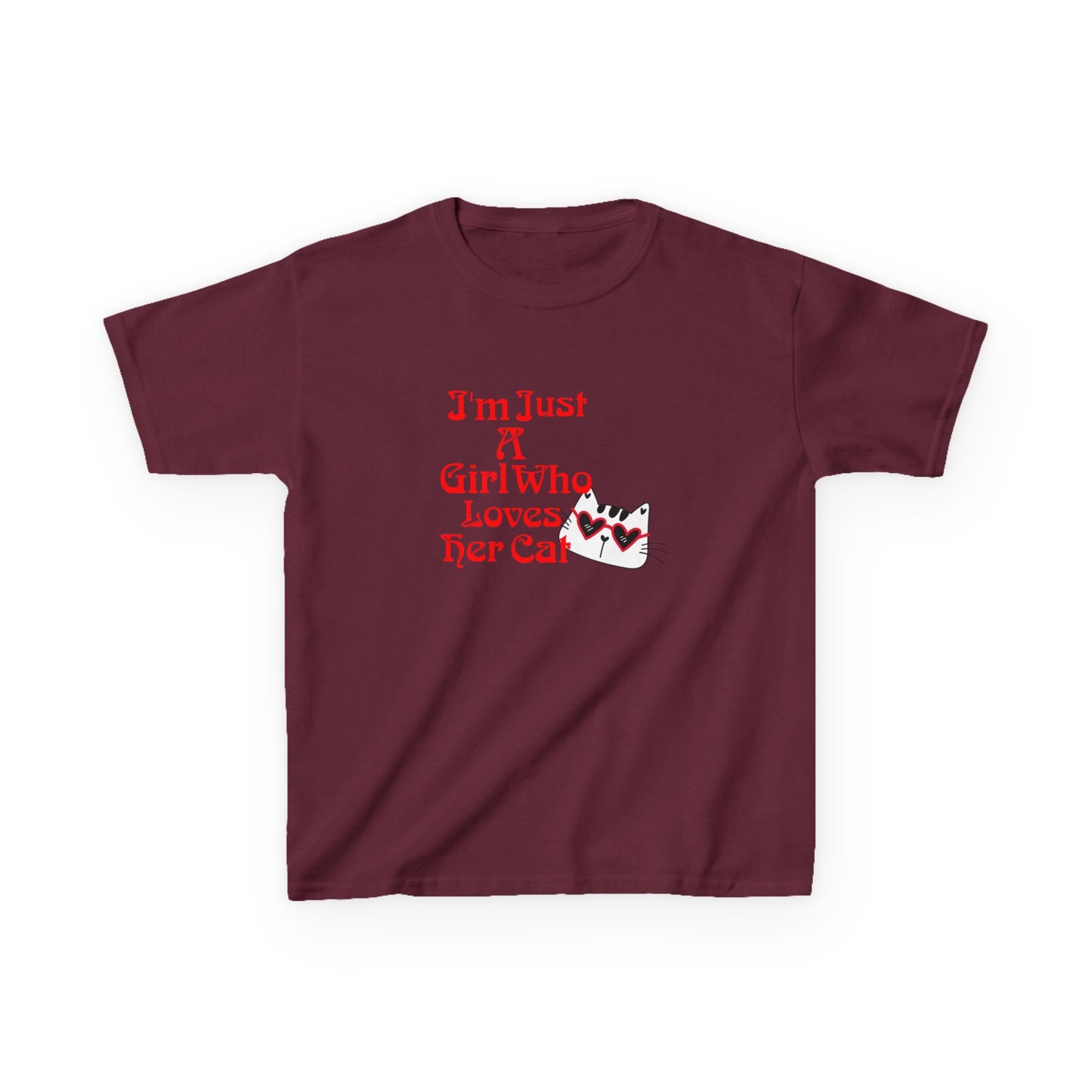 Cat Lover Kids Heavy Cotton Tee