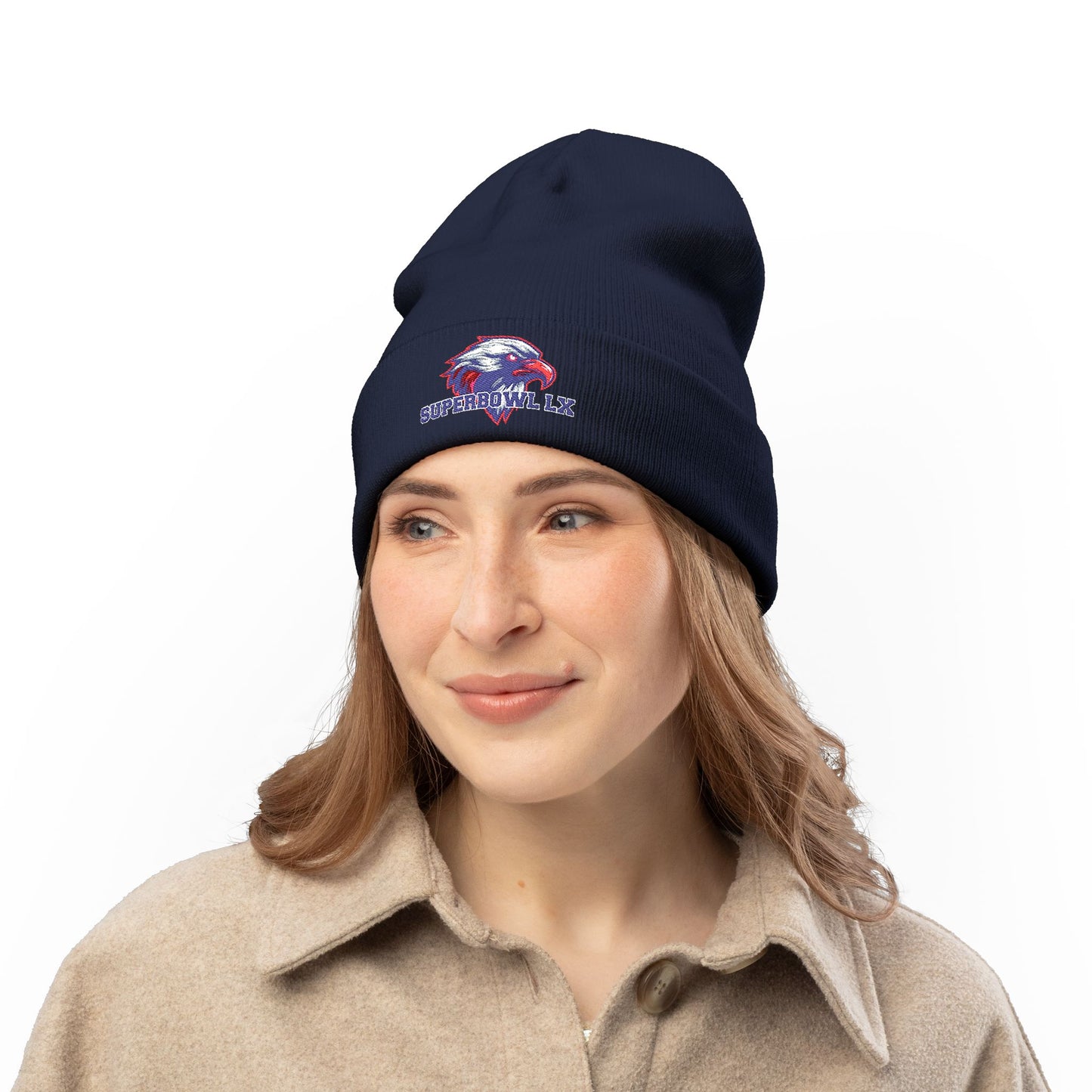 Patriots Superbowl LX Knit Beanie