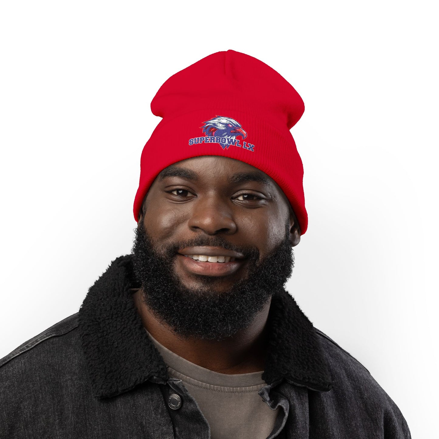 Patriots Superbowl LX Knit Beanie