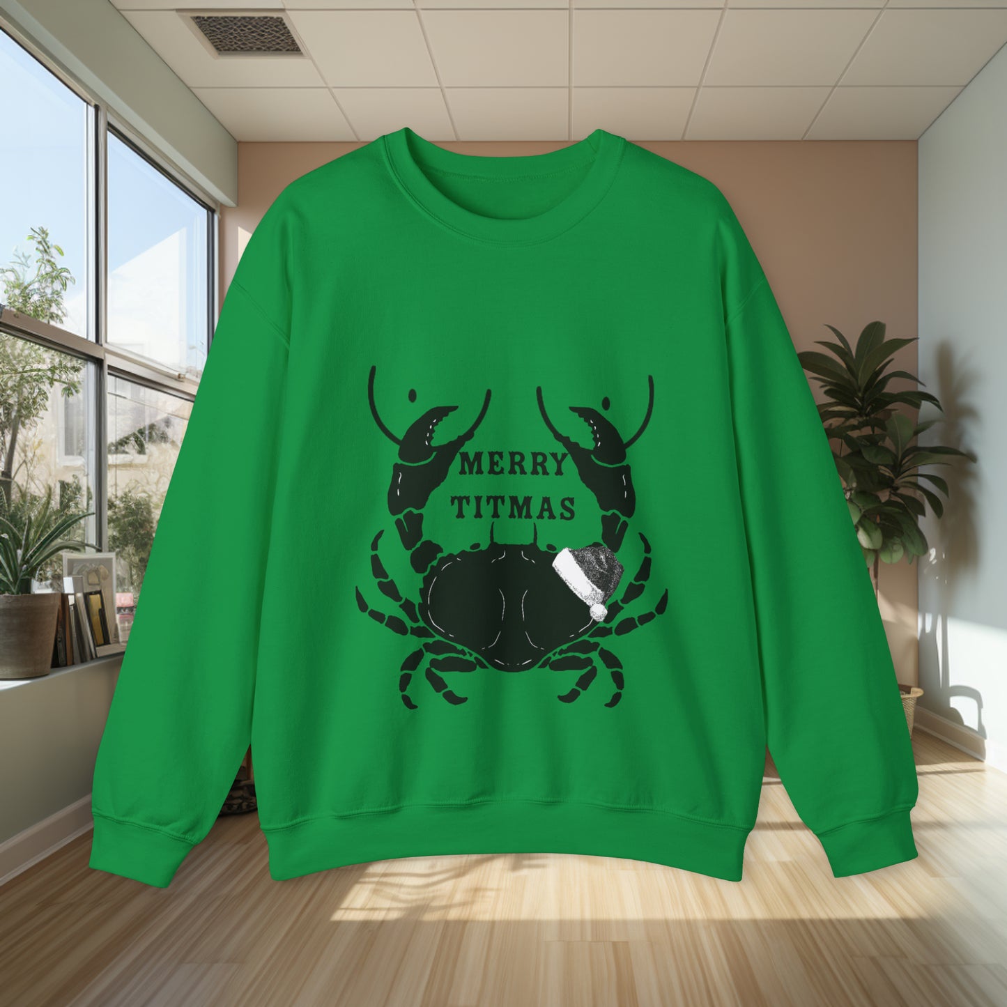 Unisex Heavy Blend Funny Christmas Crewneck Sweatshirt. Funny Sweater. Christmas Sweater. Stocking Stuffer. Fishing Gear. Christmas Clothes