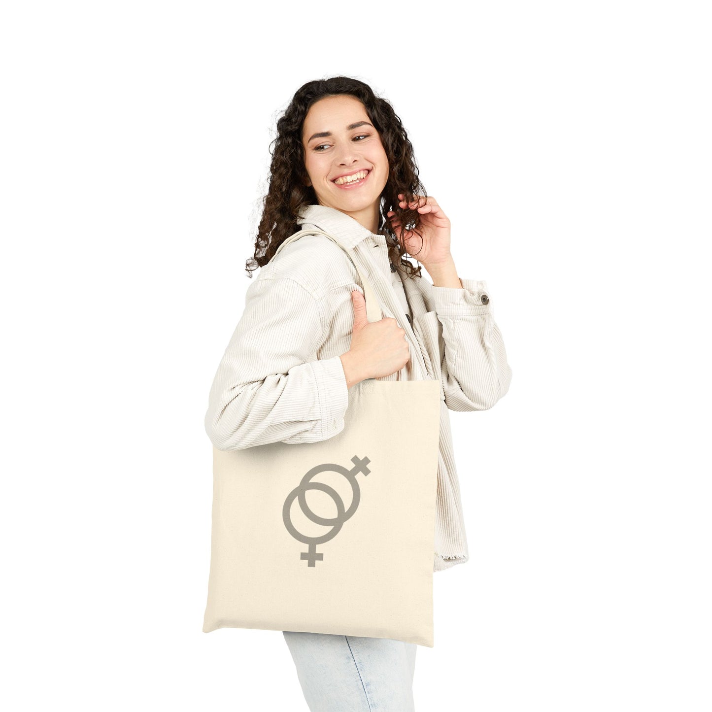 Lady Love Canvas Tote Bag