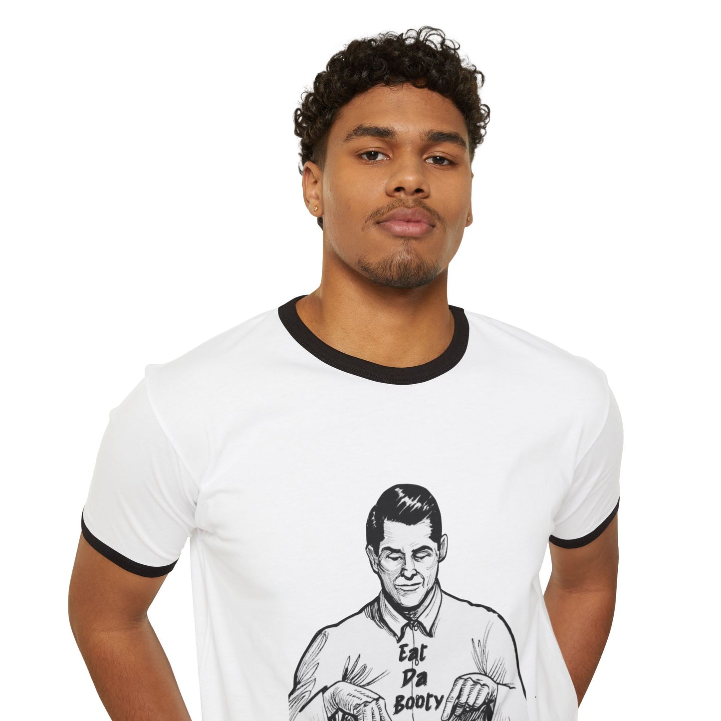 Eat The  Booty Ringer T-Shirt