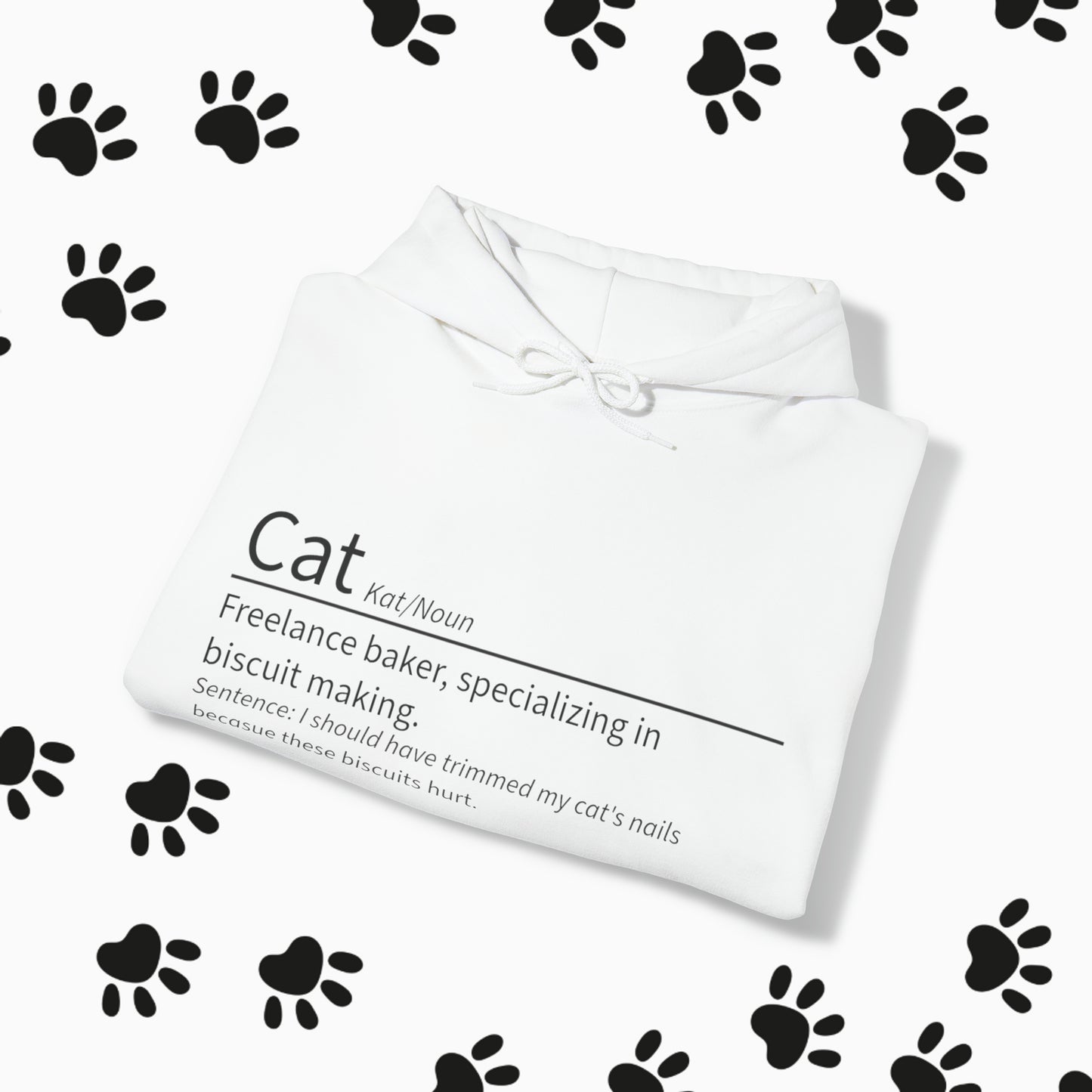 Unisex "Cat Definition" Heavy Blend™ Hooded Sweatshirt. Hoodie. Hooded Sweatshirt. Sweater. Streetwear. Cat Lover. Cat Dad. Animal Lover.